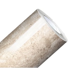 Papel de Parede Mármore Travertino Vinil Adesivo Impermeável Lavável Pia Box Mesa Banheiro 2m X 60cm