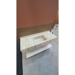 Papel de Parede Mármore Travertino Vinil Adesivo Impermeável Lavável Pia Box Mesa Banheiro 2m X 60cm - 3
