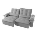 Ver imagem 2 de Sofá Retrátil e Reclinável 270 Cm Porto Belo