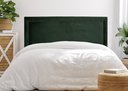 Ver imagem 1 de Cabeceira Casal Reta Luxo 140x60 Veludo Verde - Tachas Fumê