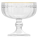 Ver imagem 3 de Taça de Sobremesa em Cristal Imperial Fio de Ouro 200ml 12 Peças - Lyor