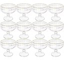 Ver imagem 1 de Taça de Sobremesa em Cristal Imperial Fio de Ouro 200ml 12 Peças - Lyor