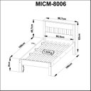 Ver imagem 6 de Cama Juvenil Solteiro 196x96,7x92cm Alaska Espresso Móveis Laranja/Amêndoa/Branco
