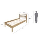 Ver imagem 4 de Cama Juvenil Solteiro 196x96,7x92cm Alaska Espresso Móveis Laranja/Amêndoa/Branco