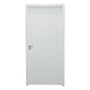 Ver imagem 2 de Kit Porta Branca Lisa 100x235 Cm C/dobradiça Inox Batente de 14 À 19cm