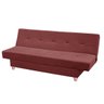 Sofá Cama Reclinável 3 Lugares Xangai Veludo Vinho - Meu Estofado Sofá Cama Reclinável 3 Lugares Xan - 1