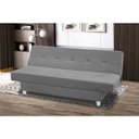 Ver imagem 3 de Sofá Cama Reclinável 3 Lugares Xangai Veludo Vinho - Meu Estofado Sofá Cama Reclinável 3 Lugares Xan