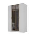 Ver imagem 2 de Guarda-Roupa 4 Portas, 2 MDF e 2 Reflecta Ravi Branco