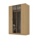 Ver imagem 3 de Guarda-Roupa 4 Portas, 2 MDF e 2 Reflecta Ravi Marrom/Olmo Italiano