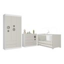 Ver imagem 2 de Quarto de Bebê Completo com Berço Americano 3 em 1 Pirulito Multimóveis Mp4621 Branco/off White