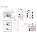 Ver imagem 4 de Quarto de Bebê Completo com Berço Americano 3 em 1 Pirulito Multimóveis Mp4621 Branco/off White