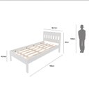 Ver imagem 4 de Cama Juvenil Solteiro 196x96,7x92cm Alaska Espresso Móveis Branco