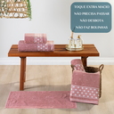 Ver imagem 5 de Jogo Toalhas de Banho e Rosto Romance C/ 5 Pçs Super Luxo Gigante Grossa:rosa