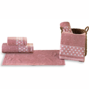 Ver imagem 1 de Jogo Toalhas de Banho e Rosto Romance C/ 5 Pçs Super Luxo Gigante Grossa:rosa