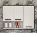 Ver imagem 3 de Armário Aéreo Cozinha 3 Portas Maísa