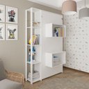 Ver imagem 3 de Cama Infantil/Juvenil Articulada com Nicho Arizona Branco