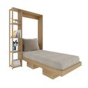 Ver imagem 5 de Cama Infantil/Juvenil Articulada com Nicho Arizona Laranja/Amendoa