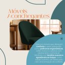 Ver imagem 3 de Kit 02 Poltrona Cadeira Para Sala Base de Metal Orgânica Industrial Confortável E Reforçada Clínica