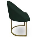 Ver imagem 5 de Kit 02 Poltrona Cadeira Para Sala Base de Metal Orgânica Industrial Confortável E Reforçada Clínica
