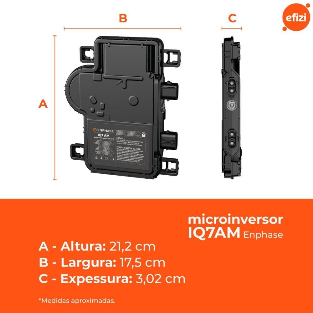 Microinversor Enphase Iq7am 335w 220v - 3