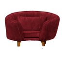 Ver imagem 1 de Poltrona Pet Baby Lady Cães e Gatos Confortável Apartamento Luxo Veludo Vermelho