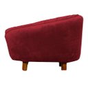 Ver imagem 3 de Poltrona Pet Baby Lady Cães e Gatos Confortável Apartamento Luxo Veludo Vermelho