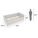 Ver mais imagens de Bicama Juvenil Solteiro 193x94,4x68cm Marie Espresso Móveis