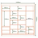 Ver imagem 5 de Guarda-Roupa Casal 2 Portas de Correr 4 Gavetas com Espelho Toquio Espresso Móveis Branco/Freijó/Off White