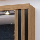 Ver imagem 6 de Guarda-Roupa Casal 2 Portas De Correr 4 Gavetas Com Espelho Toquio