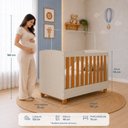 Ver imagem 4 de Quarto de Bebê Completo Apolo | Berço 2 em 1, Cômoda Sapateira 100% MDF
