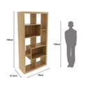 Ver imagem 4 de Estante Decorativa para Quarto Infantil Alice Espresso Móveis Laranja/Amendoa