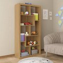 Ver imagem 3 de Estante Decorativa para Quarto Infantil Alice Espresso Móveis Laranja/Amendoa