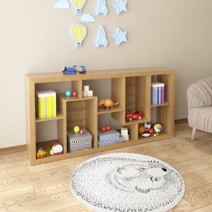 Estante Decorativa para Quarto Infantil Alice Espresso Móveis