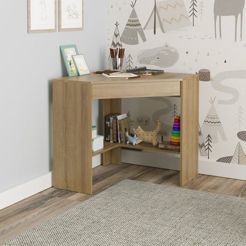 Mesa de Estudos Infantil 76,5x76, Atlantis 76,5cm Amendoa Laranja