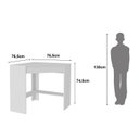 Ver imagem 3 de Mesa de Estudos Infantil 76,5x76, Atlantis 76,5cm Branco