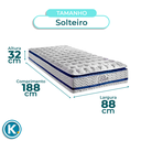 Ver imagem 5 de Conjunto Cama Box Bau Marrom Solteiro + Colchão Molas Ensacadas Blue Paropas + Cabeceira