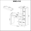 Ver imagem 5 de Mesa de Estudos Infantil 122,5x138x46,5cm Lucca