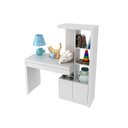 Ver imagem 2 de Mesa de Estudos Infantil 122,5x138x46, Lucca 1 Gaveta 122,5cm Branco