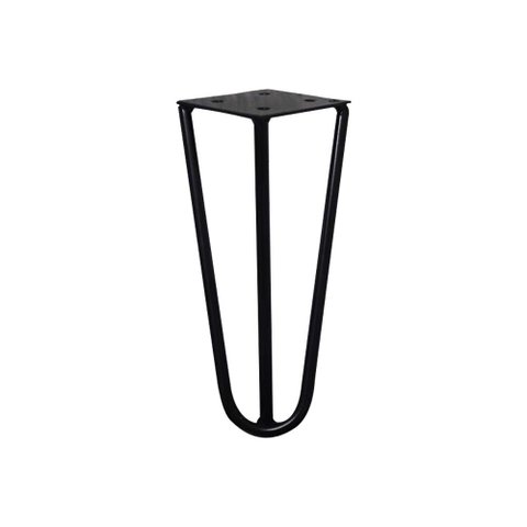 Pé de Metal 15 Cm Hairpin Legs Mesas de Centro Puffs Preto G41 Gran Belo Pé Metal Mesa Sofá Puff Ban