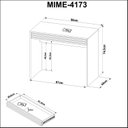 Ver imagem 5 de Mesa de Estudos Infantil 90x74, Apollo 1 Gaveta 90cm Branco