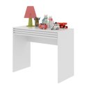 Ver imagem 2 de Mesa de Estudos Infantil 90x74, Apollo 1 Gaveta 90cm Branco