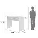 Ver imagem 3 de Mesa de Estudos Infantil 90x74, Apollo 1 Gaveta 90cm Branco