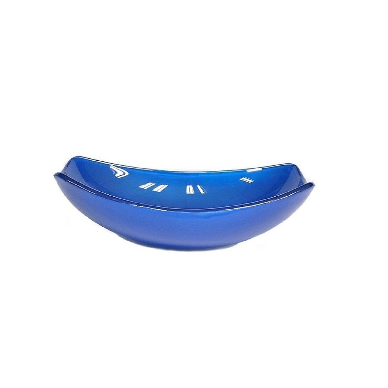 Kit Cuba de Vidro + Torneira para Lavatório Oval Chanfrada 46cm - 6
