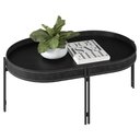Ver imagem 7 de Mesa de Centro Para Sala Estilo Industrial Ville L06 Preto - Mpozenato