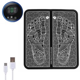 Tapete Massageador Eletrico de Pes Portatil Pernas Bem Estar Saude Pernas Reflexologia Melhora - 10