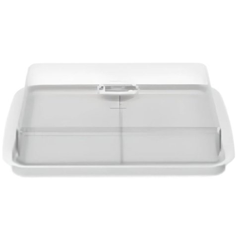 Porta Frios Duplo Branco com Tampa Transparente Cozy - 10180/3007 - Coza