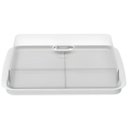 Ver imagem 1 de Porta Frios Duplo Branco com Tampa Transparente Cozy - 10180/3007 - Coza