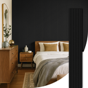 Ver imagem 1 de Painel Ripado Acústico Preto Madeira Natural Ikara - 270x32cm