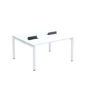 Ver imagem 2 de Estação de Trabalho Mesa Plataforma Escritório Dupla para 2 Pessoas com Caixa de Tomada PDC