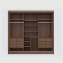 Ver imagem 5 de Guarda-Roupa Casal MDF com Espelho 3 Portas 6 Gavetas Miami